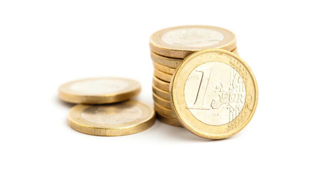 Gestapelte Euromünzen